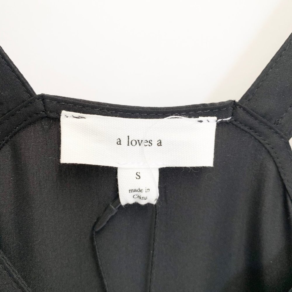 A Loves A Black Button Down Jumpsuit - Picture 8 of 10